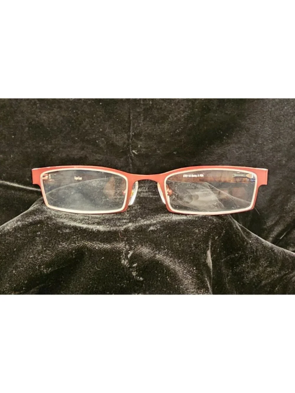 Foster Grant Bailey A Rectangular Eyeglasses CT0110 Red Frame Tortoise Temples 5